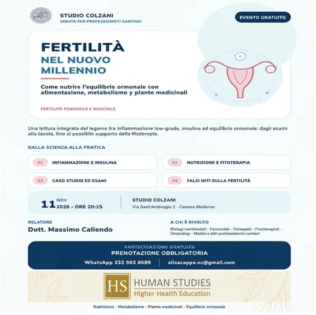 Locandina FERTILITÀ NEL NUOVO MILLENNIO